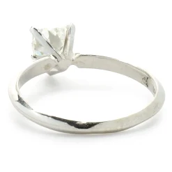 14 Karat White Gold Heart Cut Diamond Engagement Ring