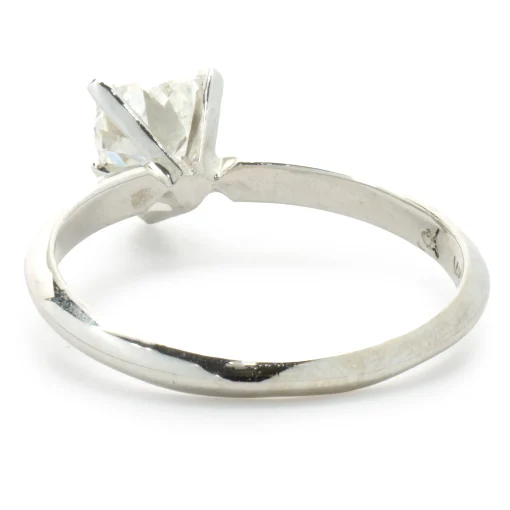 14 Karat White Gold Heart Cut Diamond Engagement Ring