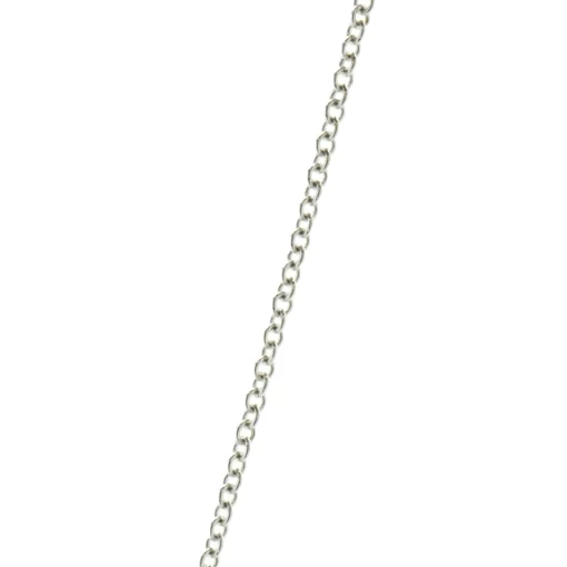 18 Karat White Gold Invisible Set Diamond Cross Necklace