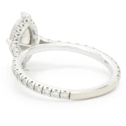 14 Karat White Gold Marquise Cut Diamond Engagement Ring