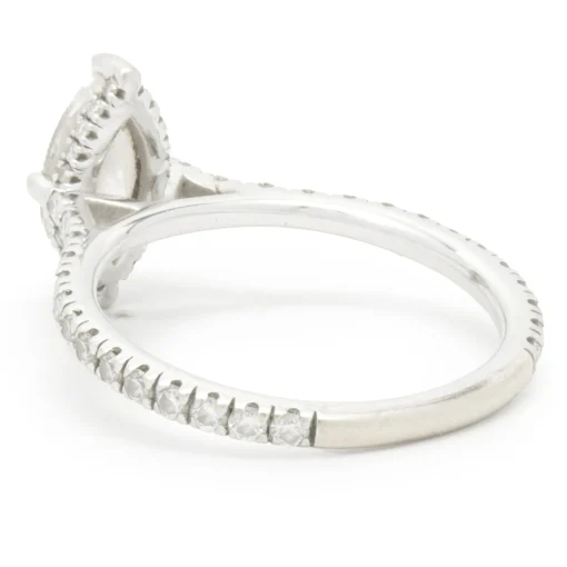14 Karat White Gold Marquise Cut Diamond Engagement Ring
