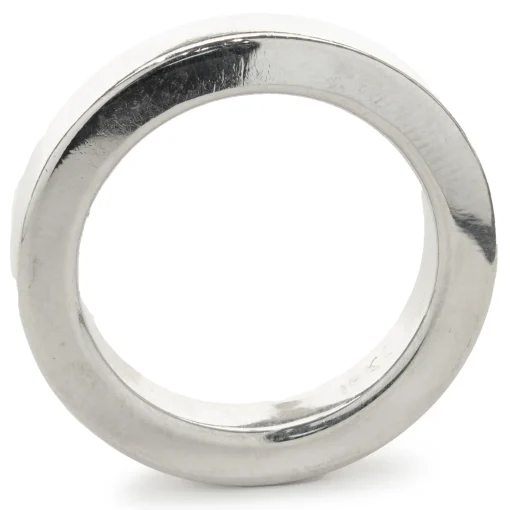 18 Karat White Gold 4MM Square Band