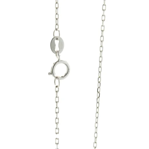 18 Karat White Gold Mosaic Set Diamond Initial K Necklace