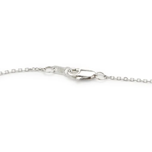 14 Karat White Gold Mosaic Set Diamond A Necklace