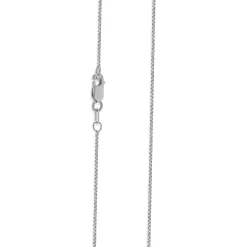 14 Karat White Gold Past, Present, Future Diamond Necklace