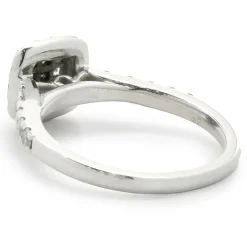 14 Karat White Gold Pave Diamond Engagement Ring