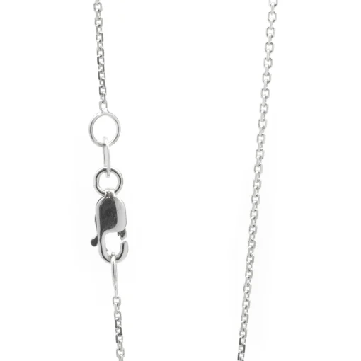14 Karat White Gold Pave Diamond Starfish Necklace