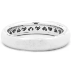 18 Karat White Gold Pave Diamond Band