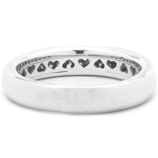 18 Karat White Gold Pave Diamond Band