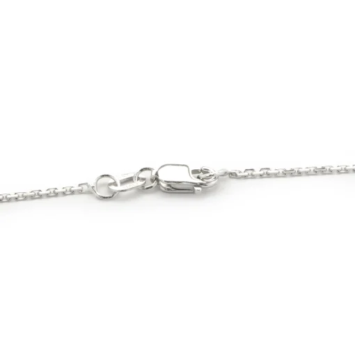 14 Karat White Gold Pear Diamond Halo Necklace