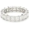 14 Karat White Gold Princess Cut Diamond Eternity Band