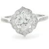 14 Karat White Gold Princess Cut Diamond Engagement Ring