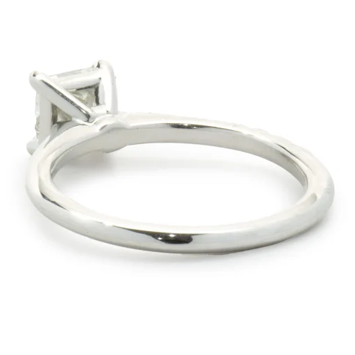 14 Karat White Gold Princess Cut Diamond Engagement Ring