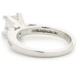 14 Karat White Gold Princess Cut Diamond Engagement Ring