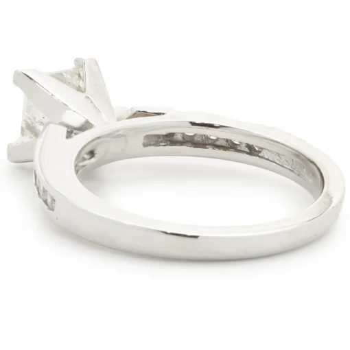 14 Karat White Gold Princess Cut Diamond Engagement Ring