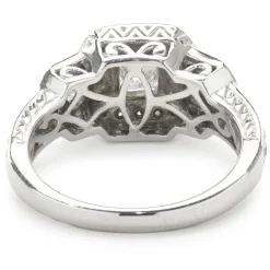 14 Karat White Gold Princess Cut Diamond Engagement Ring