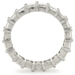 14 Karat White Gold Princess Cut Diamond Eternity Band