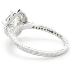 14 Karat White Gold Princess Cut Diamond Engagement Ring
