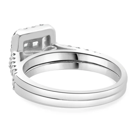 14 Karat White Gold Quad Set Diamond Engagement Ring