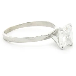 14 Karat White Gold Radiant Cut Diamond Engagement Ring