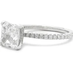 14 Karat White Gold Radiant Cut Diamond Engagement Ring
