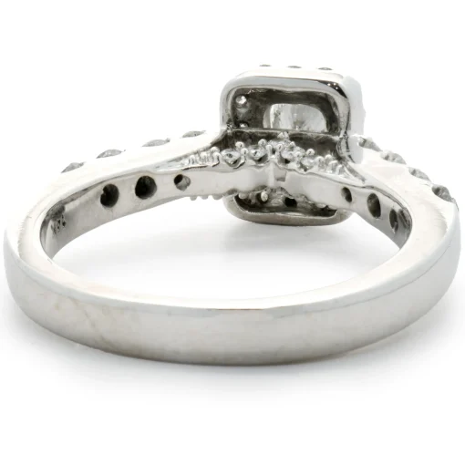 14 Karat White Gold Radiant Cut Diamond Engagement Ring