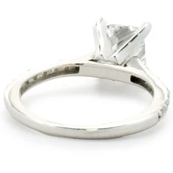 14 Karat White Gold Radiant Cut Diamond Engagement Ring