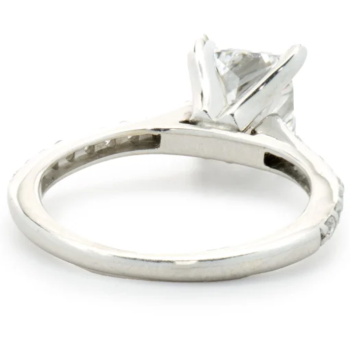 14 Karat White Gold Radiant Cut Diamond Engagement Ring