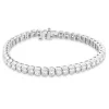 14 Karat White Gold Round Brilliant Cut Diamond Tennis Bracelet