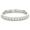 14 Karat White Gold Round Brilliant Cut Diamond Band