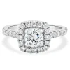 14 Karat White Gold Round Brilliant Cut Diamond Engagement Ring