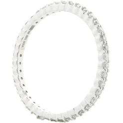 14 Karat White Gold Round Brilliant Cut Diamond Eternity Band