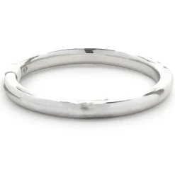14 Karat White Gold Round Brilliant Cut Diamond Band