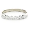 14 Karat White Gold Shared Prong Diamond Band