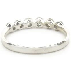 14 Karat White Gold Shared Prong Diamond Band