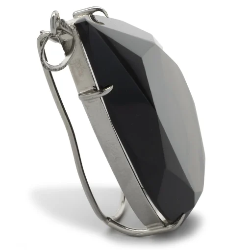 10 Karat White Gold Smoky Topaz Pendant
