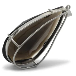 10 Karat White Gold Smoky Topaz Pendant