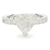14 Karat White Gold Trillion Cut Diamond Engagement Ring