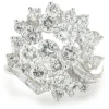 14 Karat White Gold Vintage Diamond Cocktail Ring