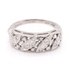 14 Karat White Gold Vintage Diamond Band