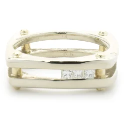 14 Karat Yellow & White Gold Diamond Dual Structure Ring