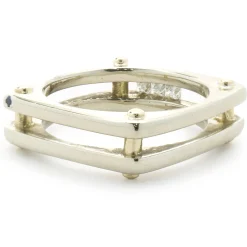 14 Karat Yellow & White Gold Diamond Dual Structure Ring