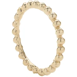 18 Karat Yellow Gold Beaded Band