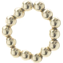 14 Karat Yellow Gold Beaded Flex Ring
