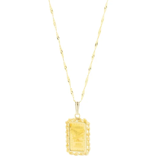 14 Karat Yellow Gold Bullion Pendant
