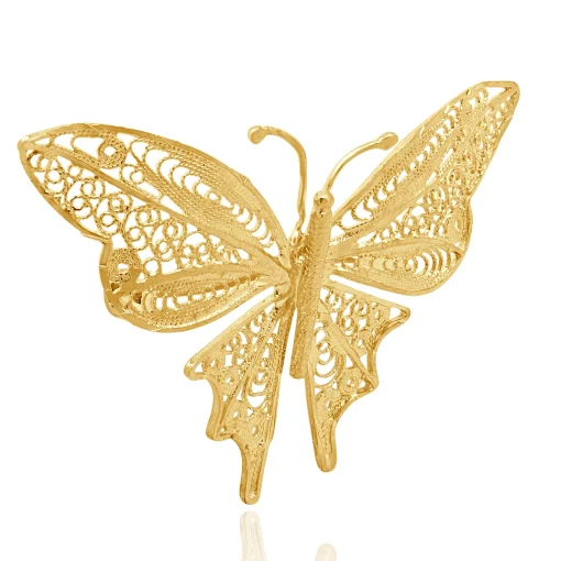 14 Karat yellow Gold Butterfly Pin