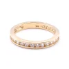 14 Karat Yellow Gold Channel Set Diamond Band