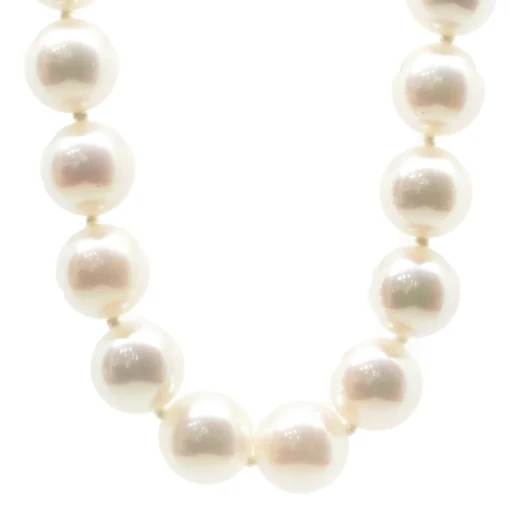 14 Karat Yellow Gold Cultured Pearl Collar Necklace