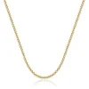 14 Karat Yellow Gold Diamond Cluster Tennis Necklace