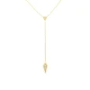 18 Karat Yellow Gold Diamond Lariat Necklace